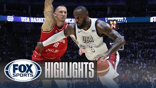 Lebron James DOMINATES with 20 points amp 4 assists in United States victory over Germany [upl. by Moshell71]