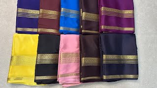 💖Pure Mysore silk sarees💖120gsm thickness Price 10400Silk mark certifiedFree shipping in India💕 [upl. by Emerald705]