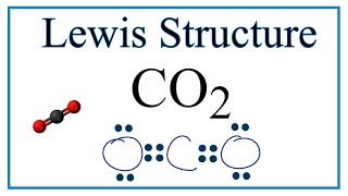 Lewis Dot Structure for Carbon dioxide [upl. by Nicolella113]