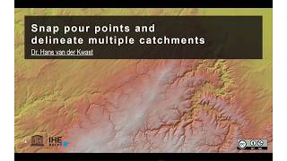 Snap pour points and delineate multiple catchments in QGIS [upl. by Rockey670]