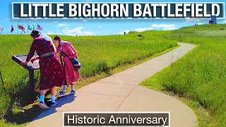 Little Bighorn Battlefield National Monument Virtual Walking Tour  Montana Summer Day  City Walks [upl. by Suirrad]