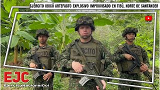 Ejército Nacional ubicó un artefacto explosivo improvisado en Tibú Norte de Santander [upl. by Ennaeilsel831]