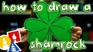 How To Draw A Shamrock [upl. by Annaeirb605]