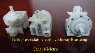 106 Teste pressostato eletrônico linear Brastemp [upl. by Blaze361]