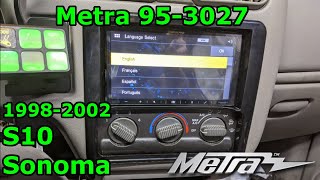 19982002 S10 Blazer Sonoma  Double DIN Install  Metra 953027  Alpine ILXW650 [upl. by Raquel51]