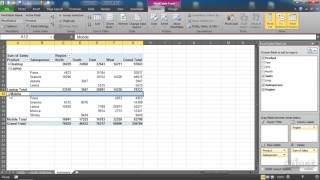 Multiple Headings in a Pivot Table  2010 Excel Pivot Tables [upl. by Akili]