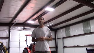 Outbuiling Electrical Install  Outlets amp Bay Lights for 30x50 Metal Building [upl. by Yert546]