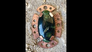 Easy No Solder Large Cabochon Pendant Setting [upl. by Lombardy73]