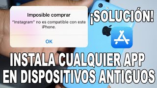 ✅ 📵 INSTALAR APLICACIONES NO COMPATIBLES POR VERSIÓN DE IOS VIEJAS IPHONE [upl. by Zacharie]