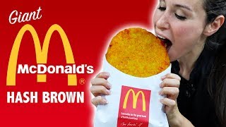 DIY GIANT McDONALDS HASH BROWN 🍟  VERSUS [upl. by Isyad]