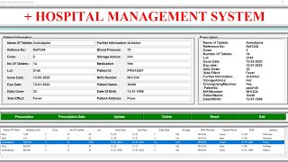 Hospital management system project in python with database  Mini project  Tkinter Hindi [upl. by Mall]