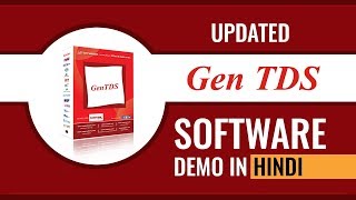 GEN TDS Software Demo in Hindi  Best TDS Return Filing Software [upl. by Notyard]