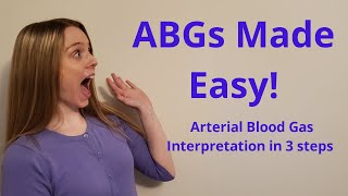 ABGS IN 3 SIMPLE STEPS  NCLEX REVIEW [upl. by Naryt353]