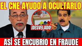 🔥¡HUMILLACIÓN El Director del CNE REVELA COMO AYUDÓ AL FRAUDE de Maduro 🔥 [upl. by Marilyn]