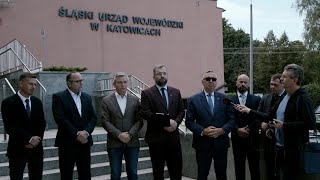 Konferencja dotycząca powodzi PiS [upl. by Otreblide174]