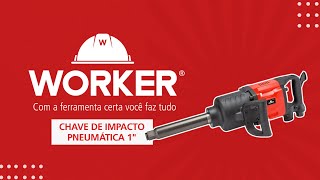 CHAVE DE IMPACTO PNEUMÁTICA 1quot WORKER [upl. by Dow222]