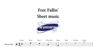 Free Falling by Tom Petty  Drum Score Request 65 [upl. by Messing274]