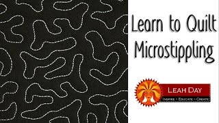 How to Machine Quilt Microstippling  Tiny Version of Stippling [upl. by Llertnor]