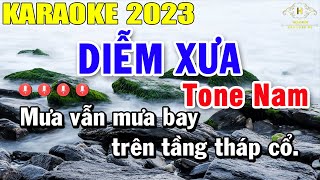 Diễm Xưa Karaoke Tone Nam Nhạc Sống  Beat Mới Dễ Hát Âm Thanh Chuẩn  Trọng Hiếu [upl. by Ajssatsan]