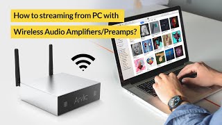 How to Streaming Music from PC to Wireless Audio Amplifier [upl. by Oirasor]