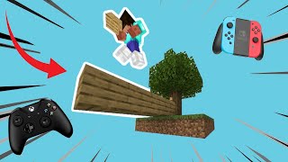 How to bridge down in Minecraft SUPER EASY bedrock only [upl. by Lazos261]