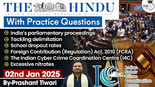 The Hindu Analysis  2nd January 2025  The Hindu NewsPaper Today With Practice Questions [upl. by Nydnarb]