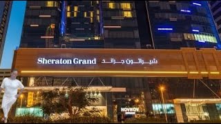 Sheraton Grand Hotel Dubai Hotel amp Room tour [upl. by Sidnak]