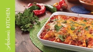 Mexican Vegetarian Bean amp Cheese Enchiladas Recipe by Archanas Kitchen [upl. by Manning]