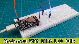 Nodemcu with blink LED bulb  NODEMCU LED BLINK tutorial ESP8266 [upl. by Naima153]