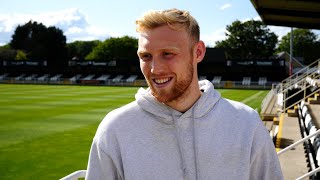 Interview  Ben Pollock Signs For Spennymoor Town [upl. by Ynnavoeg]