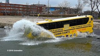 SPLASHTOURS ROTTERDAM  the spectacular splashing swimming bus  4KQualityVideo [upl. by Anthea910]