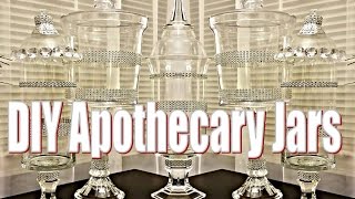 Dollar Tree DIY Apothecary Jars Using 95Dollar Tree Items [upl. by Elinore]