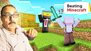 Beating Minecraft for the First Time Ft SenpaiSpider [upl. by Harrington]