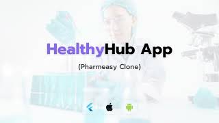 HealthyHub  PharmEasy Clone Flutter App UI Kit [upl. by Inafets]