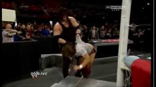 WWE Raw April 21 2014 Kane returns and destroys Daniel Bryan [upl. by Marysa]