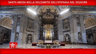 06 gennaio 2023 Santa Messa nella Solennità dell’Epifania del Signore  Papa Francesco [upl. by Noval]