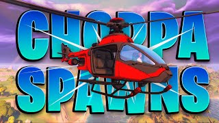 ALL ChoppaHelipad Locations in Fortnite Update v1220 [upl. by Lowson]