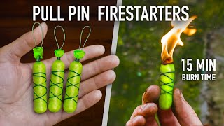 How to Make the Ultimate Survival Pull Pin Firestarter – 15 Min Burn [upl. by Erskine]