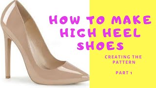 Create simple high heel shoes pattern part 1 [upl. by Arleta]