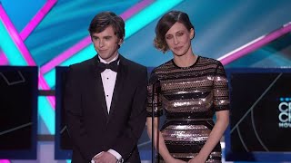 Freddie Highmore and Vera Farmiga on 2015 Critics Choice Movie Awards [upl. by Adyam]