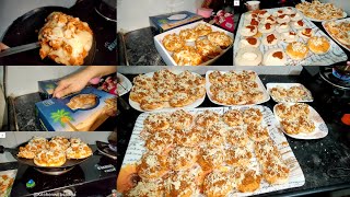 Bina oven ke complete Kiya 60 pizza ka order  Gas pe Banaye pizza  Mini pizza  Full vlog [upl. by Eneleh]