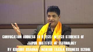 Eye Opener Convocation Address to BTech Students at JIT Jaipur [upl. by Claudian957]