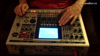 Roland MC909 Groovebox Live Set  Live Techno filmed by Love Wedding Photos And Film [upl. by Anneiv]