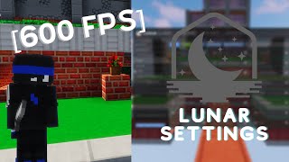 The BEST Lunar Client settings for Bedwarsbridge [upl. by Seravart]