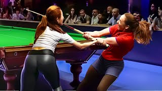 Most RIDICULOUS Moments In Women Snooker [upl. by Aisemaj]