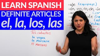 Choose the correct gender in Spanish el amp la  ALL you need to know about articles in Spanish [upl. by Schaefer]