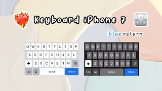 Keyboard iPhone 7 for Android Blue Return [upl. by Festus]