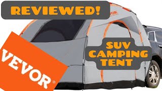 Vevor SUV Camping Tent Review [upl. by Llertac]