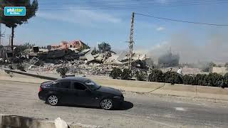 Destruction in Lebanons Baalbek after Israeli strikes [upl. by Aseiram]