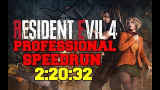 Resident Evil 4 Remake Professional Speedrun 22032 [upl. by Clynes]